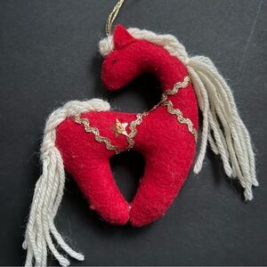 Red Fire Horse 2026 Ornament Christmas Tree Decoration